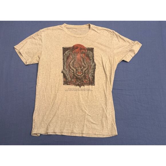 Men's Fear of the Unknown Graphic Quote T-Shirt Size M Gray - Picture 3 of 11